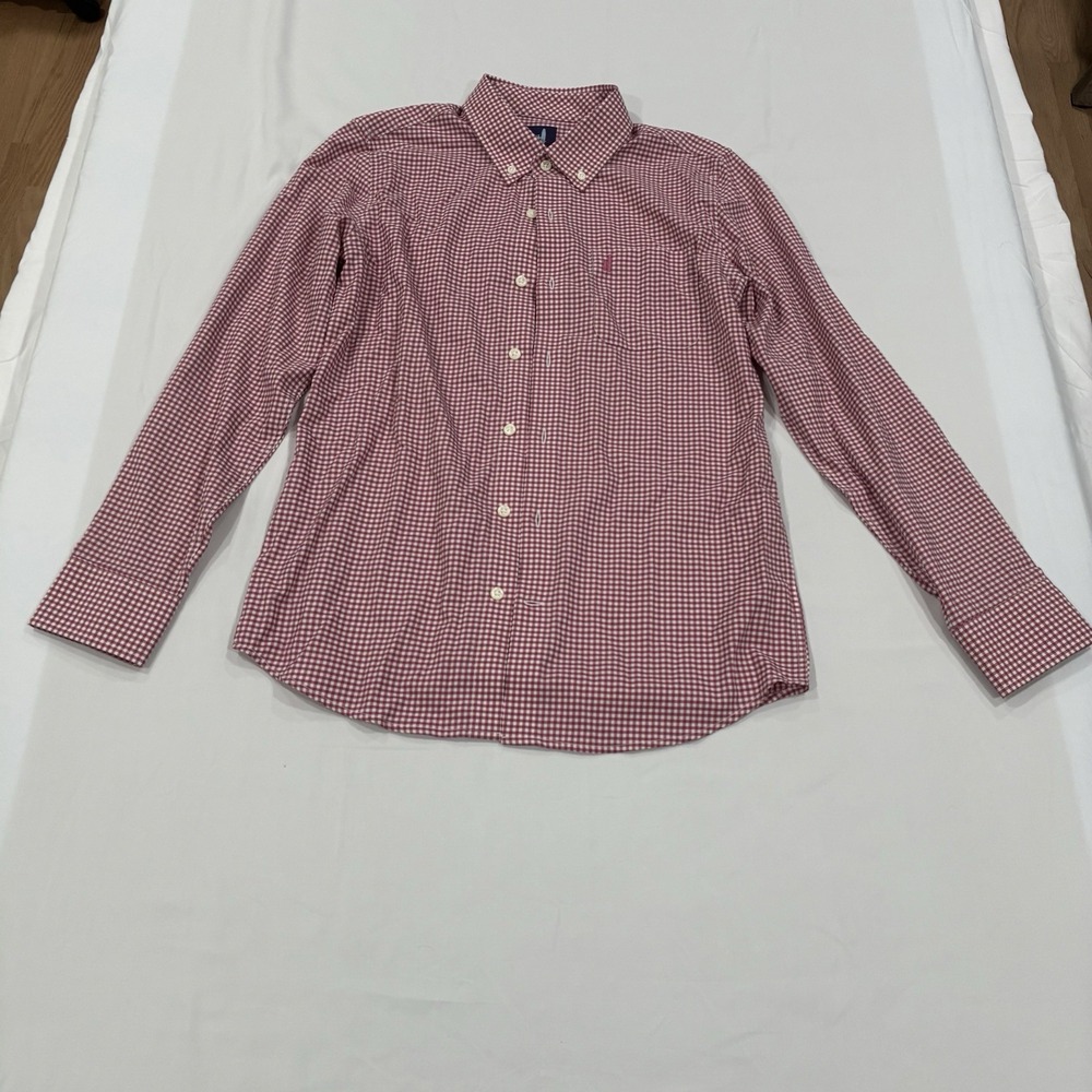 Johnnie O Shirt Prep-Formance Boys Youth Size 14‎ Logo Button Up Long Sleeve